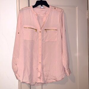 Calvin Klein blouse with gold accents